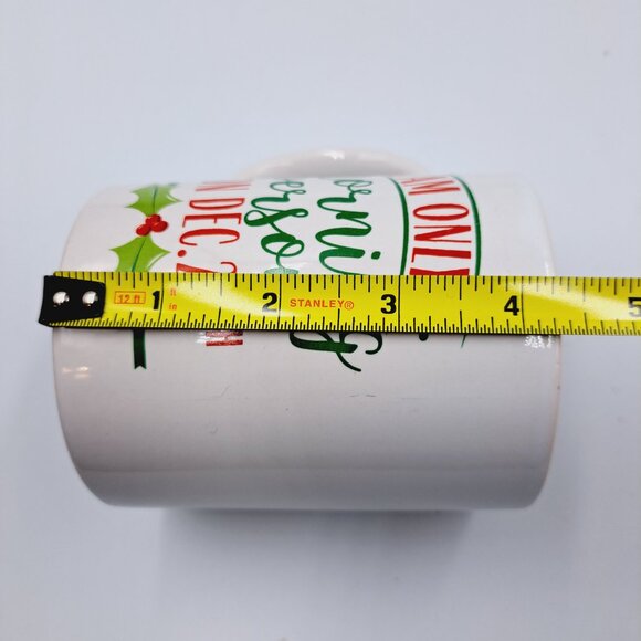 Only Morning Person Dec 25 Christmas Santa Holiday White Coffee & Tea Mug - Picture 5 of 5